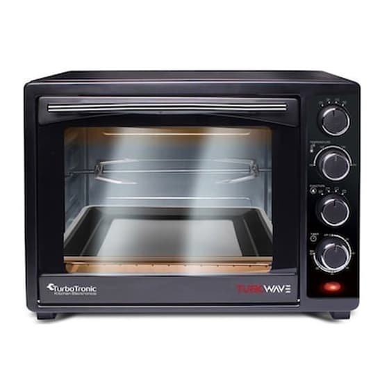 Ηλεκτρικός Φούρνος Grill 35l 1600w Με 2 Ταψιά Και Πιρούνα Ψησίματος, Turbotronic Tt-ev35 image 0