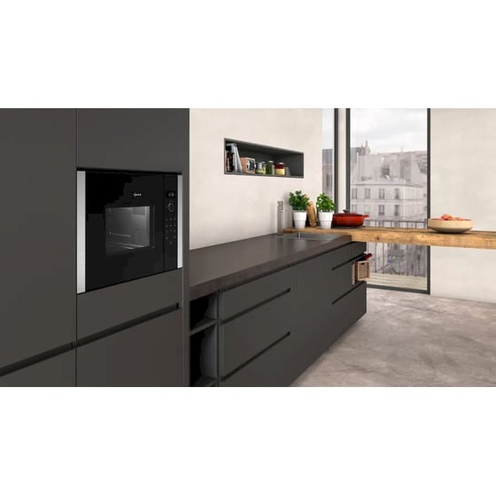 NEFF HLAWD23N1F 20 Lt Μαύρο Εντοιχιζόμενος Φούρνος Μικροκυμάτων image 3