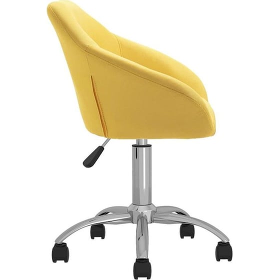 Καρέκλα Γραφείου Nextdeco Jasper 13824-05 Υφασμάτινη - Κίτρινη image 2