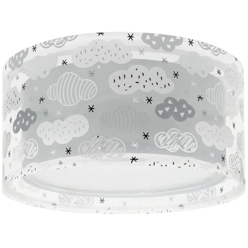 ANGO Παιδικό Φωτιστικό Οροφής Ango Clouds Πλαφονιέρα 41416E - Γκρι