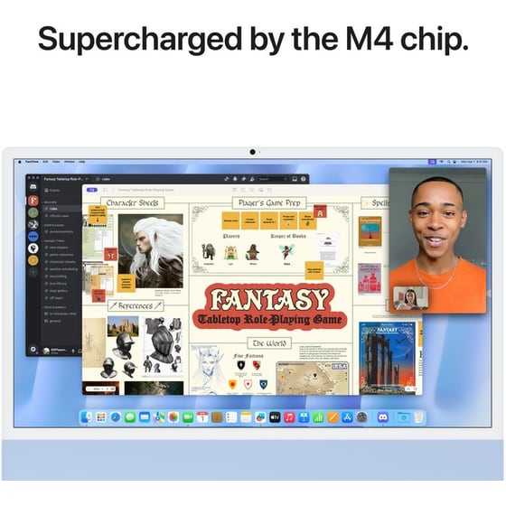 Apple iMac 24'' 4.5K Retina Display (Apple M4 10C/16GB/256GB SSD/10C GPU) - Blue image 5
