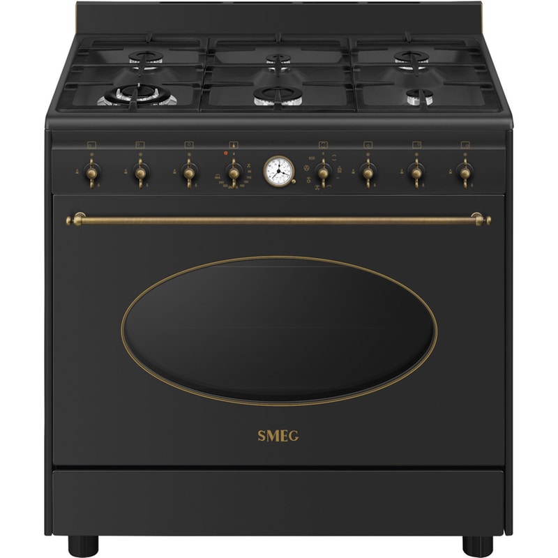Κουζίνα Αερίου SMEG CO96GMA9 115Lt Μαύρο