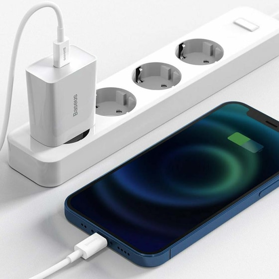 Φορτιστής Πρίζας Baseus Speed Mini Quick Charger Usb-C 3A 20W - White image 2