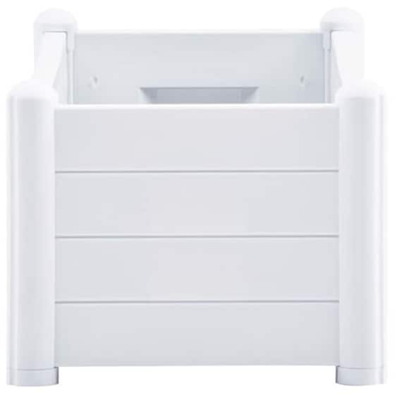 Vidaxl Ζαρντινιέρα Υπερυψωμένη Λευκή 100 X 43 X 35 Εκ. Πολυπροπυλένιο image 4