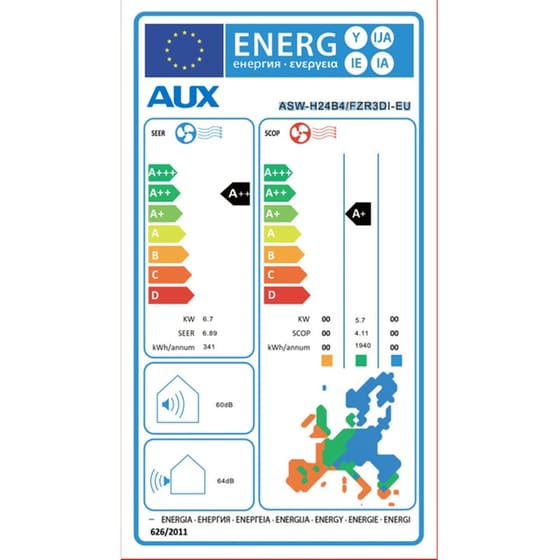 AUX Q-Series ASW-H24B4 Κλιματιστικό Inverter 24.000 BTU A++/A+ με Ιονιστή & WiFi image 4