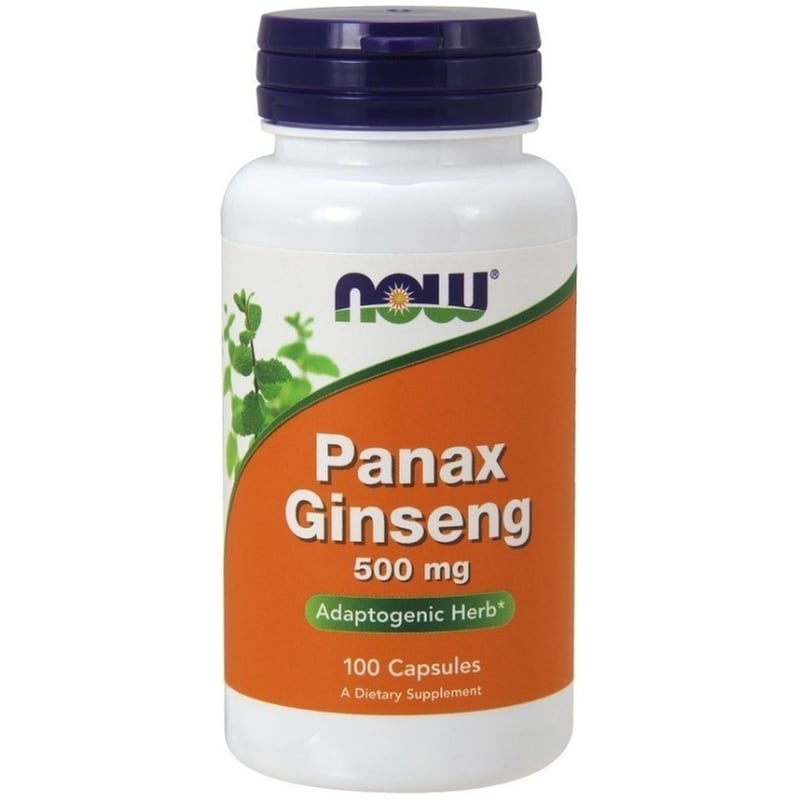 Ειδικό Συμπλήρωμα Διατροφής Now Panax Ginseng 500mg - 100 κάψουλες