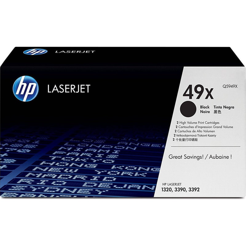 HP 49X Toner Laser Εκτυπωτή Μαύρο High Yield 6000 Σελίδων (Q5949X)