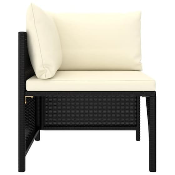 Σαλόνι Κήπου Vidaxl 9 Τμχ Μαύρο Από Συνθετικό Ρατάν Με Μαξιλάρια image 4