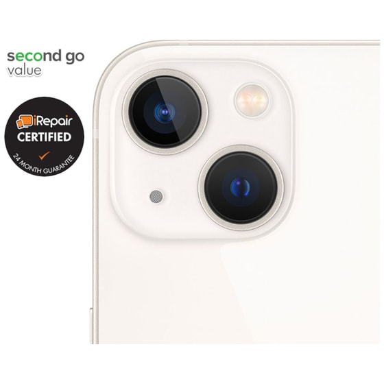 Μεταχειρισμένο Apple iPhone 13 128GB Starlight second go value Certified by iRepair image 3