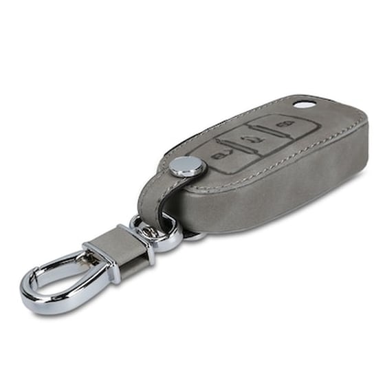 Kw Θήκη Κλειδιού Vw / Skoda / Seat - Συνθετικό Δέρμα - 3 Κουμπιά - Grey (48571.06) image 1
