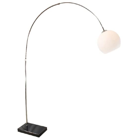Φωτιστικό Δαπέδου Aca Matilda από Μέταλλο/Γυαλί 30x135.6x201 cm - Μαύρο/Λευκό image 0
