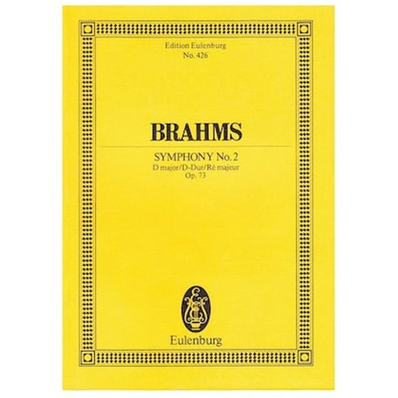 Βιβλίο Για Σύνολα Editions Eulenburg Brahms - Symphony In D Major Nr.2 Op.73 [pocket Score] image 0