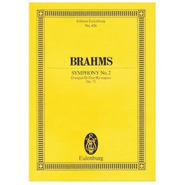Βιβλίο Για Σύνολα Editions Eulenburg Brahms - Symphony In D Major Nr.2 Op.73 [pocket Score]