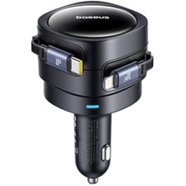 Baseus Enjoyment Max Car Charger Φορτιστής Αυτοκινήτου 60W 3A Γρήγορης Φόρτισης μαζί με Καλώδιο Lightning / Type-C Μαύρο ΧρώμαΚωδικός: C00035507121-00