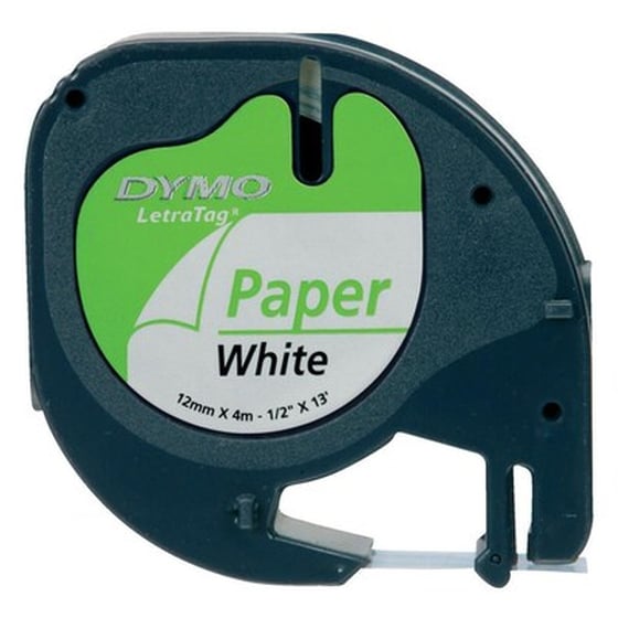 ΤΑΙΝΙΑ D91200 LTAG 12mX4M PAPER WHITE image 0