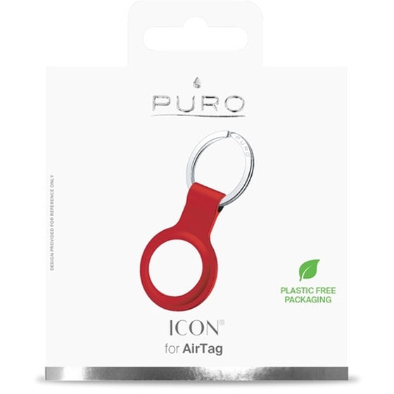Θήκη Μπρελόκ Puro Icon για Apple AirTag - Κόκκινο image 1
