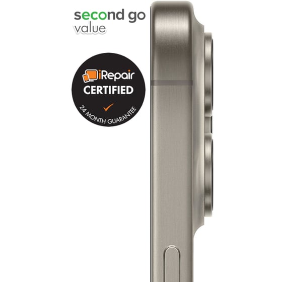 Μεταχειρισμένο Apple iPhone 15 Pro Max 512GB Natural Titanium second go value Certified by iRepair image 3