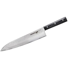 Μαχαίρι Chef Samura Damascus 67 από Ανοξείδωτο Ατσάλι 24 cm - Μαύρο