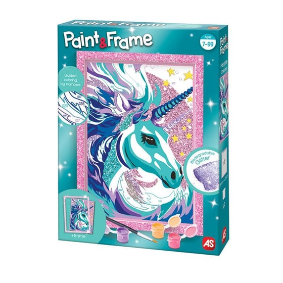 As Company Σετ Ζωγραφικής Paint & Frame Ζωγραφίζω Με Αριθμούς Fairytale Unicorn image 10