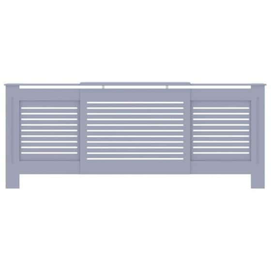 Vidaxl Κάλυμμα Καλοριφέρ Γκρι 205 Εκ. Από Mdf image 3