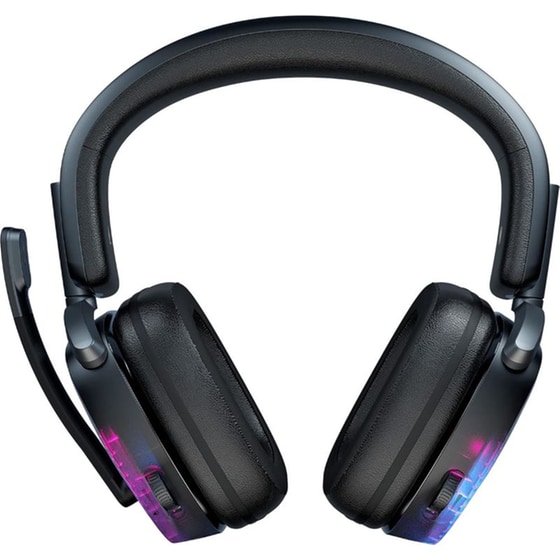 Roccat Syn Max Gaming Ασύρματα Ακουστικά Bluetooth/2.4 GHz με RGB φωτισμό - Μαύρα image 2