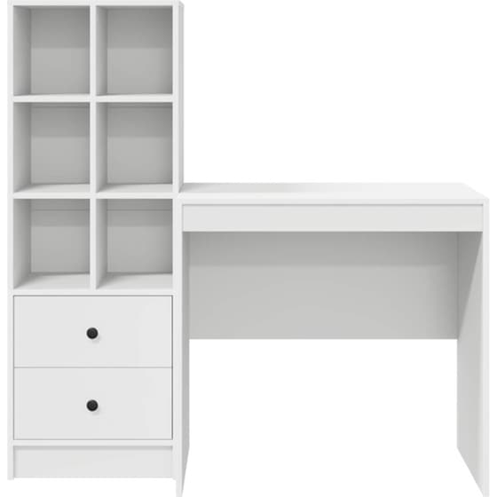 Γραφείο VidaXL 125,5x50x127 cm - Λευκό (2 τεμ.) image 5