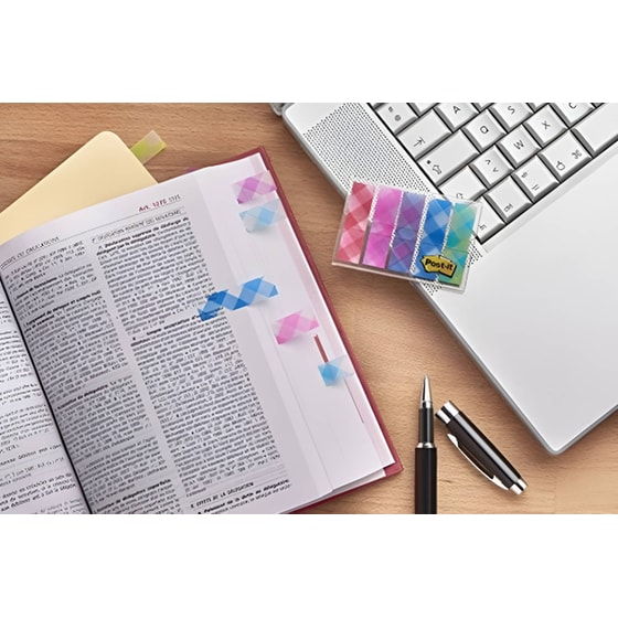 Αυτοκόλλητοι Σελιδοδείκτες 3Μ Post-It 11.9x43.2 mm Καρό image 1
