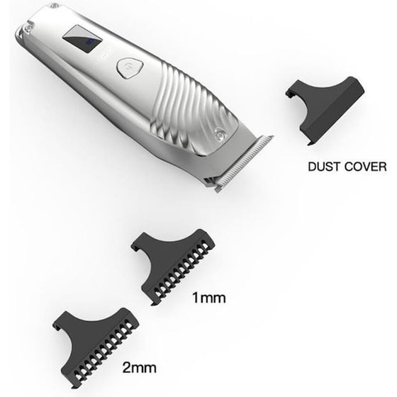 XO CF9 Κουρευτική Μηχανή Επαναφορτιζόμενη Ασημί image 3