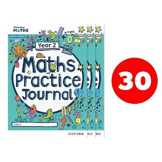 White Rose Maths Practice Journals Year 2 Workbooks: Pack of 30 image 0