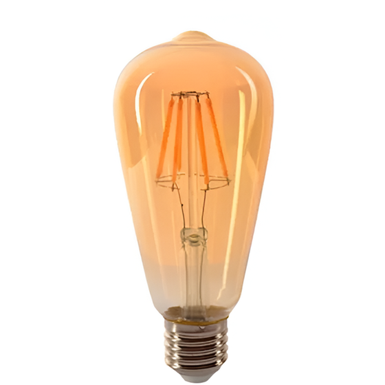 Λαμπτήρας LED Τύπου Edison Vito E27 ST64 Filament 8W 2500K - Θερμό Λευκό image 0