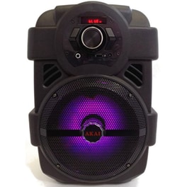 Party Speaker Akai ABTS-808L 10W Karaoke με Ασύρματo Μικρόφωνo - Μαύρο