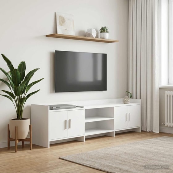 Έπιπλο Τηλεόρασης VidaXL 168 x 33 x 47 cm - Λευκό image 1
