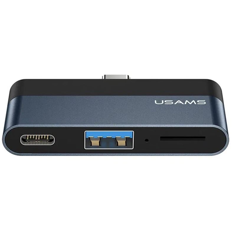 USAMS Usams US-SJ491 USB Hub 3.0 με 3 θύρες - Γκρι