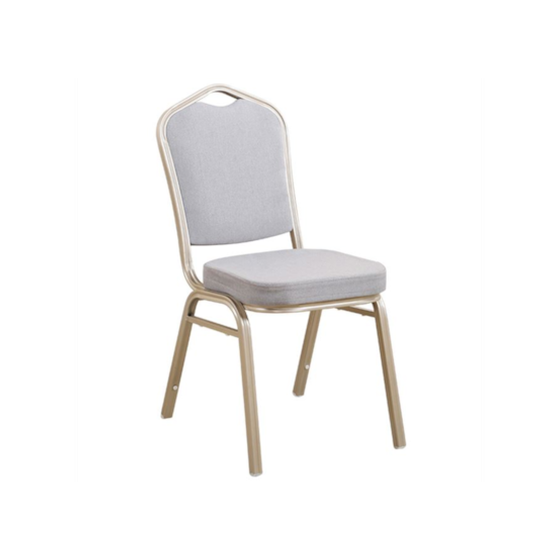 Καρέκλα Woodwell Μεταλλική Hilton C38592 - Γκρι image 0