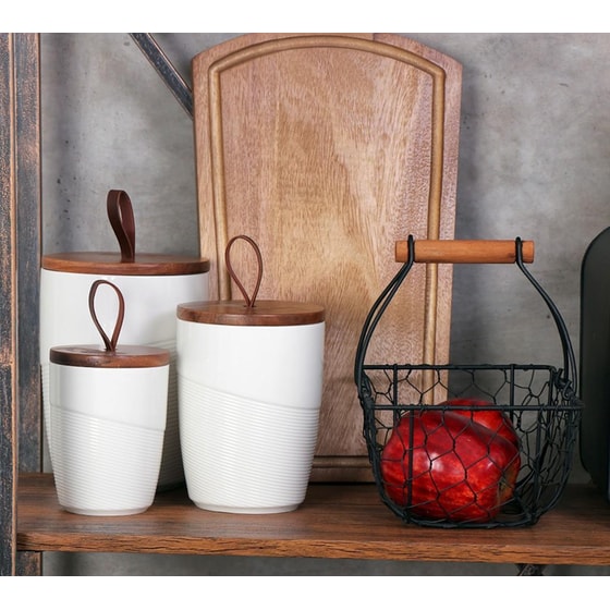 Καλάθι Αποθήκευσης Espiel Μεταλλικό 15x9cm - Μαύρο image 1