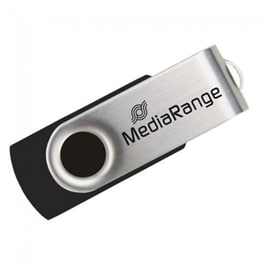 MediaRange 128GB USB 2.0 Stick Μαύρο/Ασημί