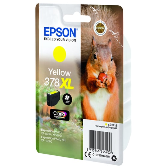 Epson 378XL Κίτρινο Μελάνι Εκτυπωτή C13T37944010 image 3