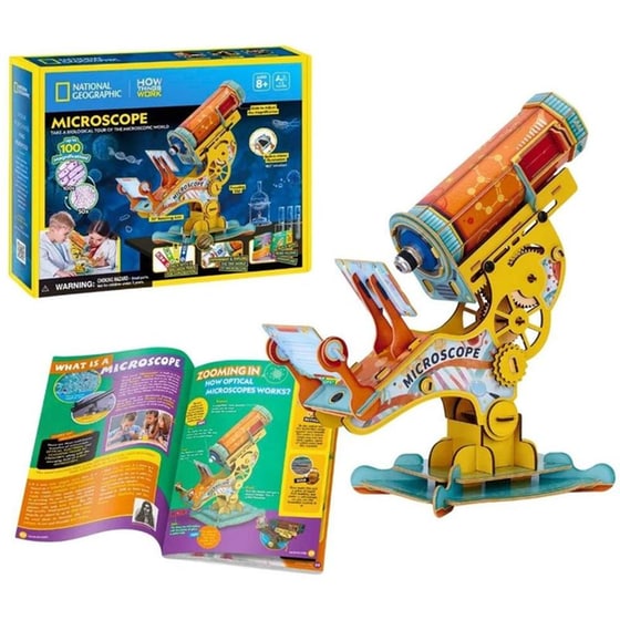 Μικροσκόπιο 3D Cubic Fun National Geographic STEM image 1