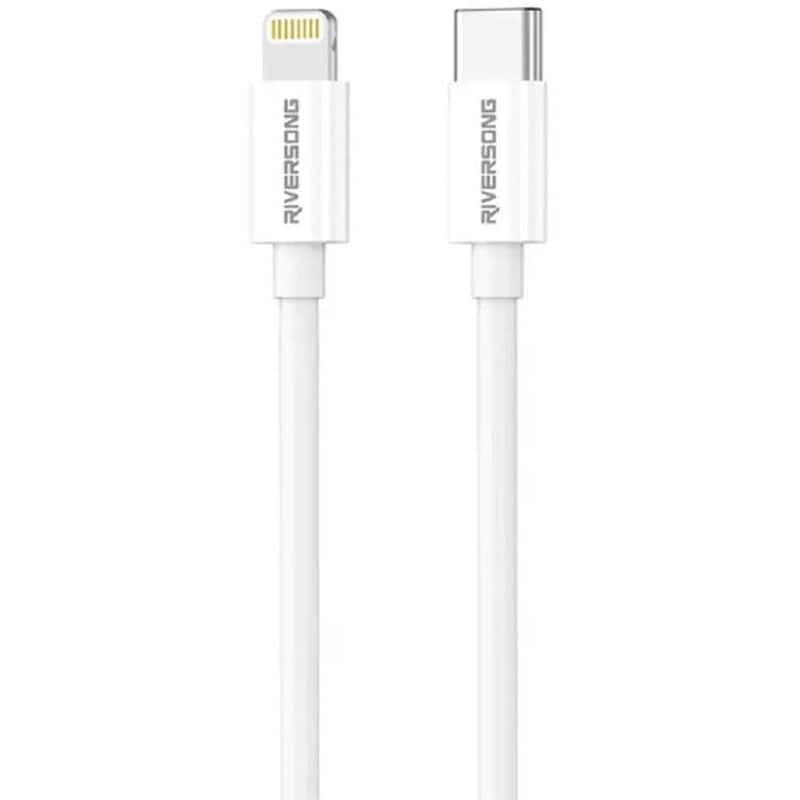 Καλώδιο Riversong CT76W 60W USB-C σε USB-C - Λευκό