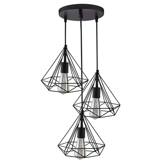 Κρεμαστό Φωτιστικό Οροφής Σε Μαύρο Χρώμα 280mm C30 image 0