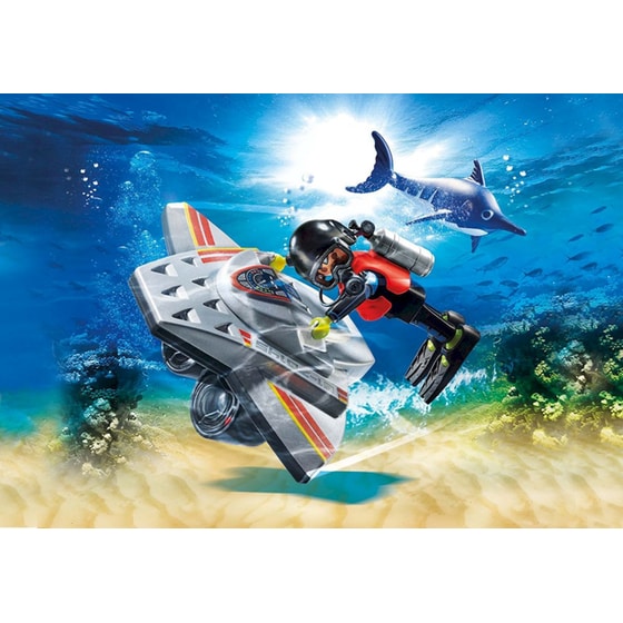 PLAYMOBIL® City Action Επιχείρηση Διάσωσης με Καταδυτικό Scooter (70145) image 2