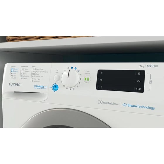 INDESIT BWE 71295X WSV EE 7 kg 1.200 Στροφές Λευκό Πλυντήριο Ρούχων image 2