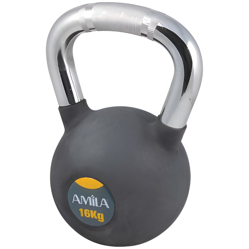 AMILA Kettlebell Amila με Επένδυση Λάστιχου 16 kg