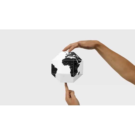 Υδρόγειος Σφαίρα Palomar Dearworld S 21cm - Λευκό/Μαύρο image 3