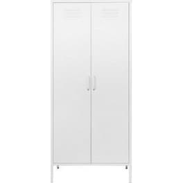 Ντουλάπα Μεταλλική Nextdeco Δίφυλλη με 2 Ράφια 76x50x170cm - Λευκό