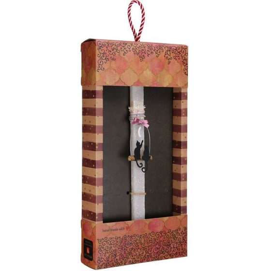 Λαμπάδα&nbsp;Synchronia&nbsp;Γατούλες&nbsp;στο&nbsp;Φεγγάρι&nbsp;Ροζ image 1