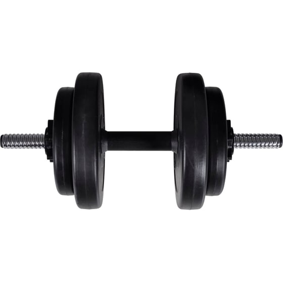 Σετ Ίσια Μπάρα Φ25mm 2kg VidaXL 90375 140 cm με 16 Δίσκους Βαρών 57.5kg, 2 Αλτήρες και 6 Κολάρα image 3