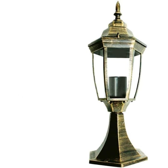 Φανάρι Εξωτερικού Χώρου Aca Hi6173gb από Αλουμίνιο - Χρυσό/Μαύρο image 0