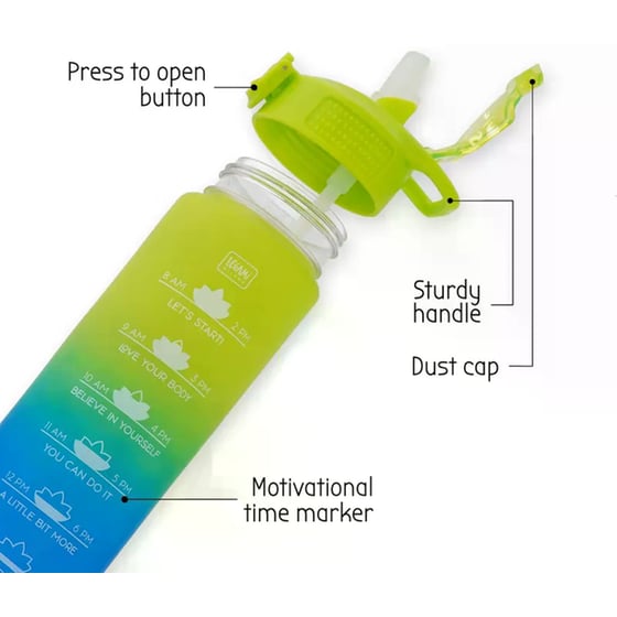 Μπουκάλι Legami Goal Bottle Energy Boost 1Lt (1 Τεμάχιο) image 4