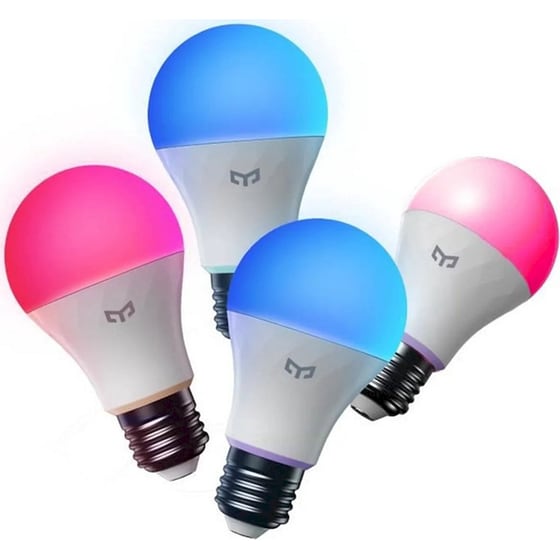 Έξυπνη Λάμπα Yeelight Smart LED Bulb W4 Lite 4 Τμχ - Λευκό & Πολύχρωμο image 2